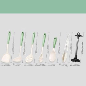 4pcs/5pcs/7pcs Food Grade Silicone Spatula Non-stick Pan Special Cooking Shovel; Kitchen Utensils Set; Household Soup Spoon Leak Spoon; Kitchen T (Quantity: Spatula Set Of 7)